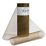 Expo Leopard Print Tulle Spool of 10-Yard, Brown