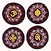 Tibetan Velvet Embroidered Small Singing Bowl Cushion Double Dorji