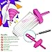 Lebice Popsicle Molds Set - BPA Free - 6 Ice Pop Makers + 1 Extra Silicone Lid + Silicone Funnel + Cleaning Brush + Recipes E-book