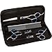 Professional Pet Grooming Scissors Kit (3 Pairs & Comb) with Case by Maya’s Choice|100% Safe Shears with Rounded Tips for Trimming, Cutting and Thinning