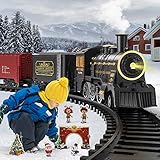 TEMI Train Toy Set for Boys 4-7 with Smoke, Sounds