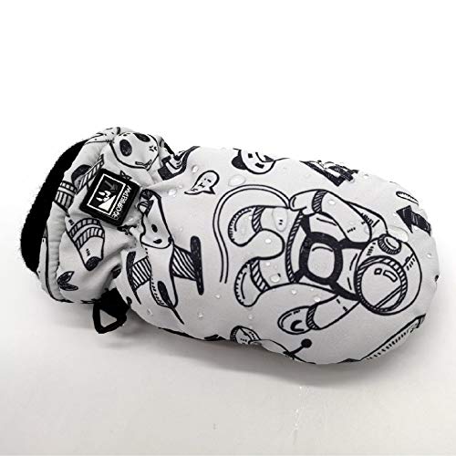 Highcamp Winter Waterproof Ski Snow Mittens for Infants Toddler Kids Boys Girls (Space, 0-2 Years)