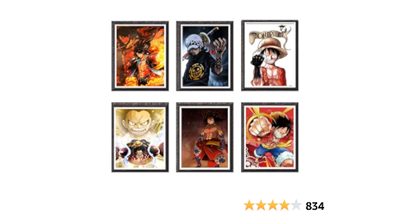 Op Pirate Manga Anime Gear Fourth Luffy Ace Law Canvas Art Print Decor 8 X 10 Inches No Frame Set Of 6 Pieces Buy Online At Best Price In Uae Amazon Ae