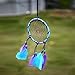 Dremisland Blue and Purple Dream Catcher Car Hanging with Feathers Wall Hanging Decoration Ornament for Wall Hanging