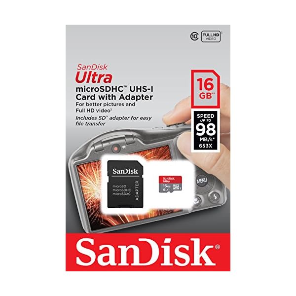 SanDisk Ultra 16GB Imaging microSDHC Speicherkarte + SD-Adapter bis zu 98 MB/Sek., Class 10, U1, A1 – Bild 5