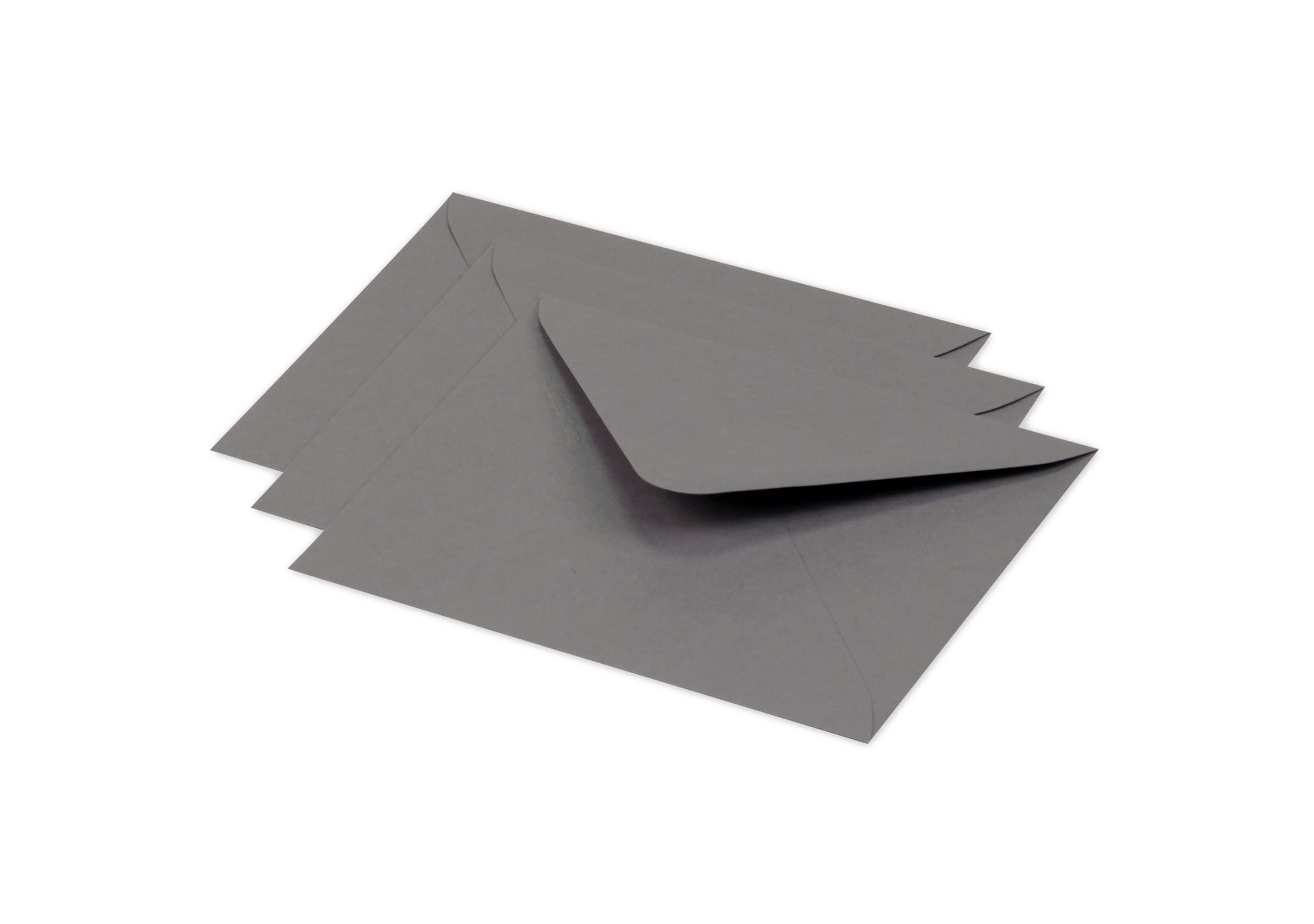 Clairefontaine 60193C Pack of 20 Gummed Envelopes Format 12.5x13.8cm 120g/m² Dark Grey Invitation Events and Correspondence Pollen Range Premium Smooth Paper — image 1