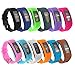 CANKA Replacement Wristband For Garmin Vivofit, Accessory Colourful Bands With Snap-Fastener For Garmin vivofit Activity Tracker