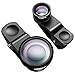 VicTsing 3-in-1 Clip 180 Drgree Fish Eye Lens Plus Wide Angle Lens Plus Micro Lens,Easy Use Camera Lens Kits