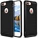 iPhone 7 Plus Case, GeekZone Dualy Layer Shockproof Hybrid Cover Soft TPU Bumper Hard PC Case Brushed Texture Lightweight Protective Armor Case for Apple iPhone 7 Plus (Black)