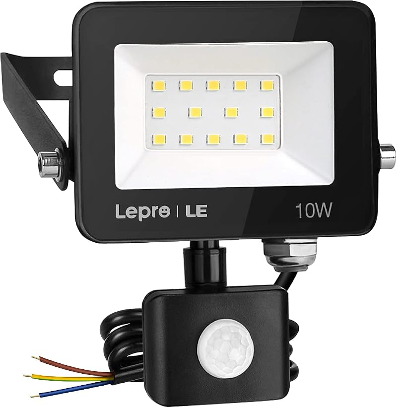 Lepro Outdoor Motion Sensor Security Light 10W 850 Lumen IP65 Flood