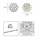 EleQueen 925 Sterling Silver Full Cubic Zirconia Bridal Flower Stud Earrings 15mm for Women, Valentine's Day/Mother's Day/Christmas Jewelry Gift
