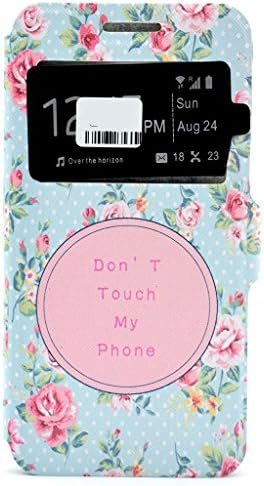 Galaxy J5 Case,ARRYNN[Window View][Magnetic Closure]coloured drawing Ultra Thin Flip Leather Wallet Cover Folio Case With Stand Card Holder Slot for Samsung Galaxy J5(pinkrose)
