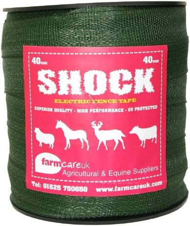 Farm Care 40mm Electric Fencing Tape GREEN