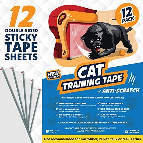 Panther Armor Cat Scratch Deterrent Tape Double Sided Anti Scratching Sticky Tape Cat Scratch