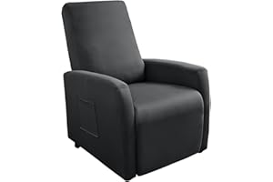 Waterproof Small Recliner Chair Covers, 4 Piece Stretch Recliner Slipcovers for Small Recliner, Elastic Lazyboy Covers with S
