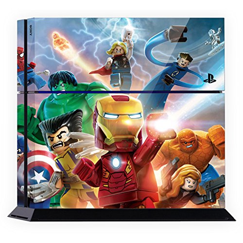 Premium Skin Decals Stickers For PlayStation4 Game Console PS4 Skin Korea Made - POPSKIN Lego Marvel #02