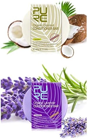 Wishwin Conditioner Bar for Hair Organic Solid Conditoner Bar Lavender Conditoner and Coconut Conditioner for Color-treated Hair, Hair Loss, Oily Hair