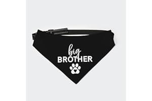 vercosee Big Brother Dog Bandana,im Going to be Big Brother Dog Bandana,Pregnancy Announcement Dog Bandana,for Dog Lover Owner Upgraded Fabric, Buckle Design (X-Large)