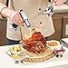 Sondiko Blow Torch Lighter, Culinary Torch, Refillable Kitchen Butane Torch with Safety Lock and Adjustable Flame Perfect for DIY, Creme Brulee, BBQ and Baking, Butane Gas Not Included, Black