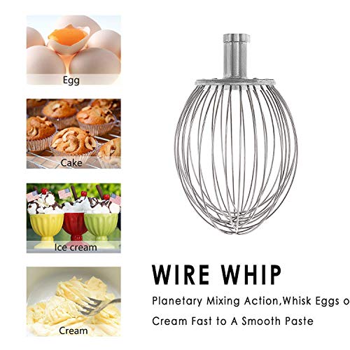 KITMA Commercial Food Mixer 10 Quart 750W 3 Speed Heavy Duty Dough