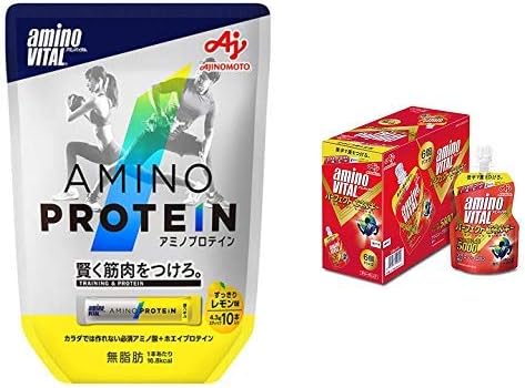 Amazon セット買い アミノバイタル アミノプロテイン レモン味 10本入パウチ パーフェクトエネルギー 130g 6個 アミノバイタル ホエイプロテイン
