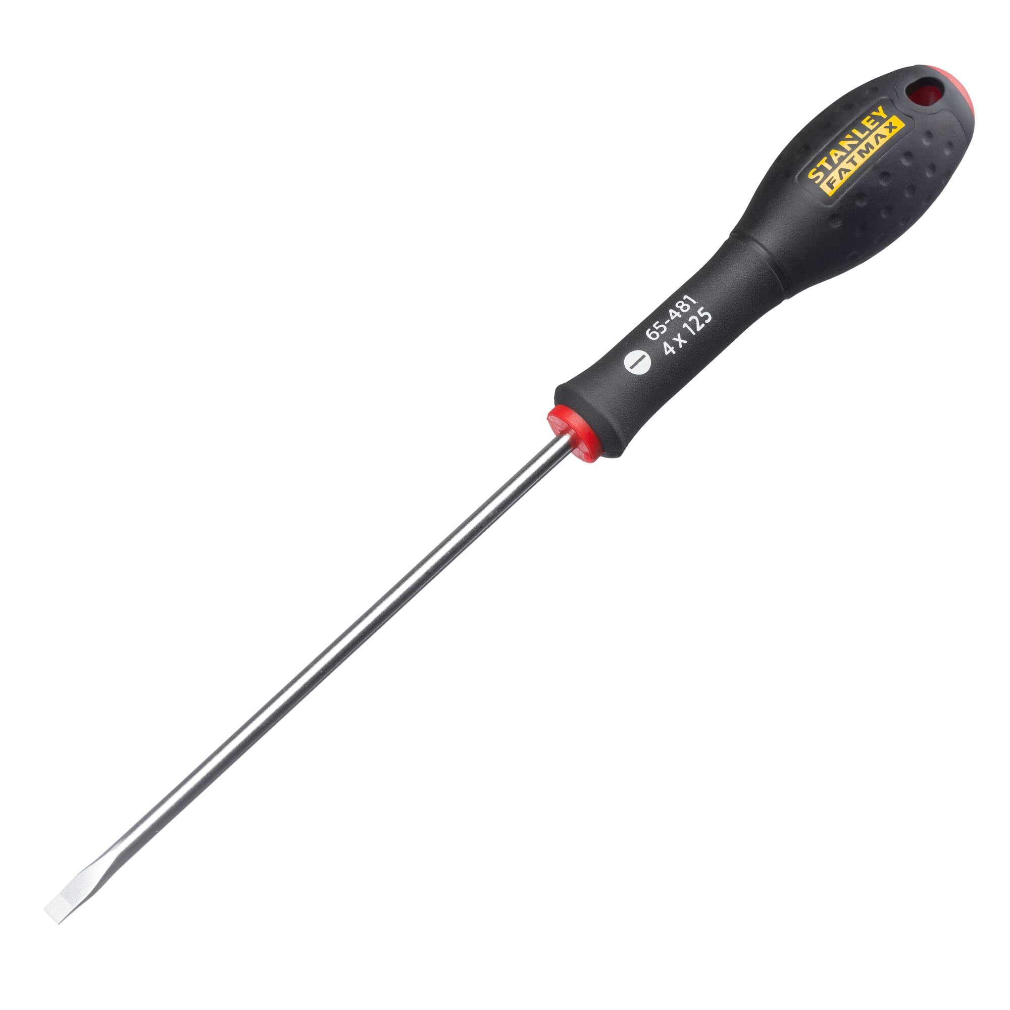 Stanley 0-65-481 Fat Max Screwdriver Flared 4X125Mm-Black And Red, 3.0 cm*28.6 cm*4.6 cm