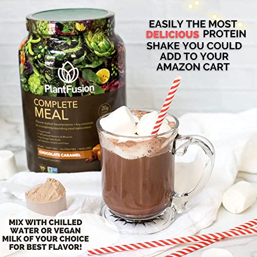 PlantFusion Complete Meal Replacement Shake Plant Based Protein Powder with Superfoods, Greens