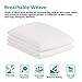 Adoric 300 thread count brushed microfiber Queen Size Pillowcase Covers, White