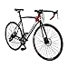 Road Bike LZ-550 Steel Bicycle disc Brake 21 Speed Road Bike Black/Whitethumb 1