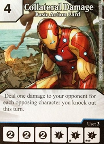 Marvel Dice Masters Promo Card: Collateral Damage Basic Action Game (Iron Man)