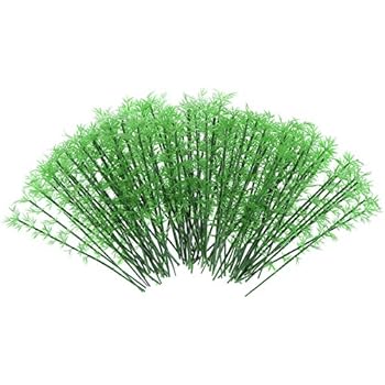 WINOMO Model Bamboo Trees Miniature Landscape Bamboo Trees Scale 1:75, Pack of 100 (Green)