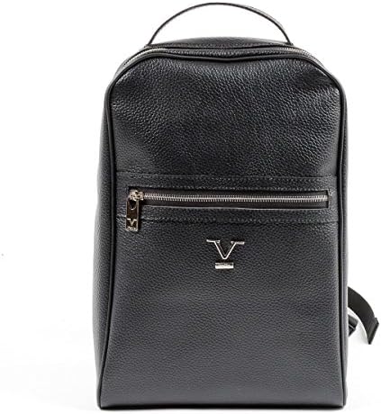 V 1969 Italia Mens Backpack Black DUBAI - Model:7020 ECO POLAR NERO - Made in: ITALY