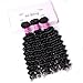 Ali Bling 8A Grade Brazilian Virgin Hair Deep Wave 3 Bundles 100% Unprocessed Human Hair Natural Black Color Hair Extensions