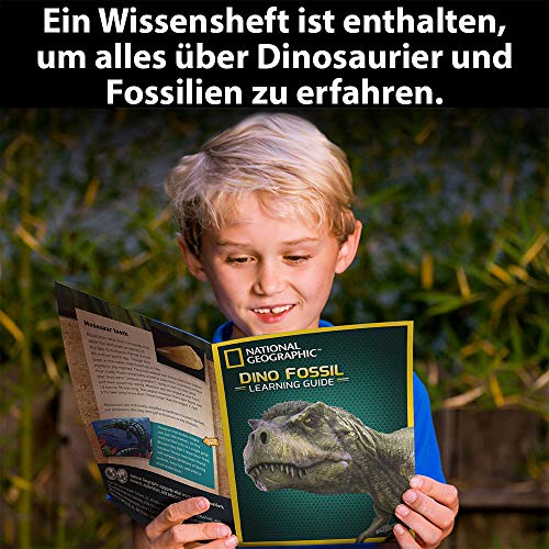 image for NATIONAL GEOGRAPHIC Dino Fossil Dig Kit - Excavate 3 real fossils incl