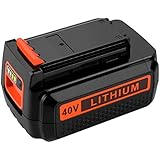Powilling 40 Volt MAX 2.2Ah Lithium Replacement Battery for Black and Decker 40V Battery LBX2040 LBXR36 LBXR2036 LST540 LCS1240 LBX1540 LST136W Black+Decker Lithium Battery