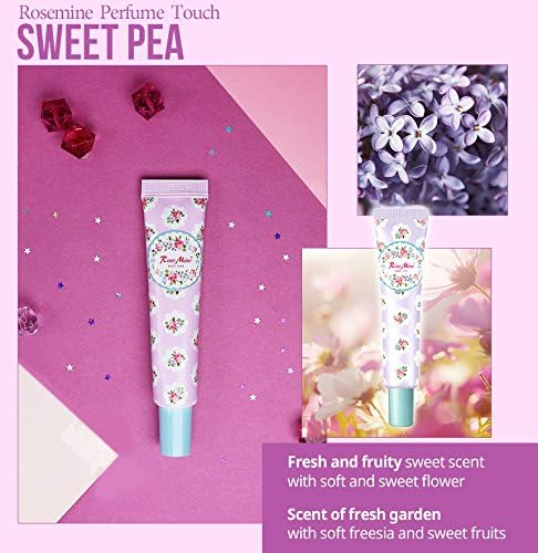 Rose Mine Perfume Touch Gel Perfume 0.44 oz (Sweet Pea) [K-Beauty] Easy to Carry Hydrating Light-weight Gel Perfume