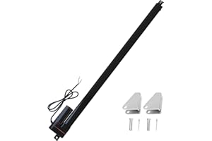 JQDML 28 Inch High Speed 1.34"/sec Linear Actuator 12V 88lbs/400N IP65 Waterproof Linear Motion Actuator with Mounting Brackets