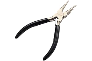 YQANDL Jewelry Making Tool - High-Carbon Steel Bail Making Pliers with 2-9mm Adjustable Looper, Professional Wire Looping Tool for Earrings, Rings & Crafting (Multi-Functional Design) Jewelry Pliers