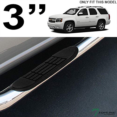 Buy Topline Autopart 3" Polished Stainless Steel Side Step Nerf Bars Rail Running Boards hd For