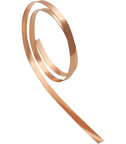Uxcell Copper Sheet Roll – 99.9% Pure 3500mm X 100mm X 0.02mm (4" X 11.5ft), 32 Gauge Copper Flashing For Roofing, DIY, Crafts