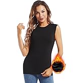 MANCYFIT Thermal Tank Top for Women Fleece Lined Underwear Soft Camisole Baselayer Undershirts Sleeveless Winter Vest
