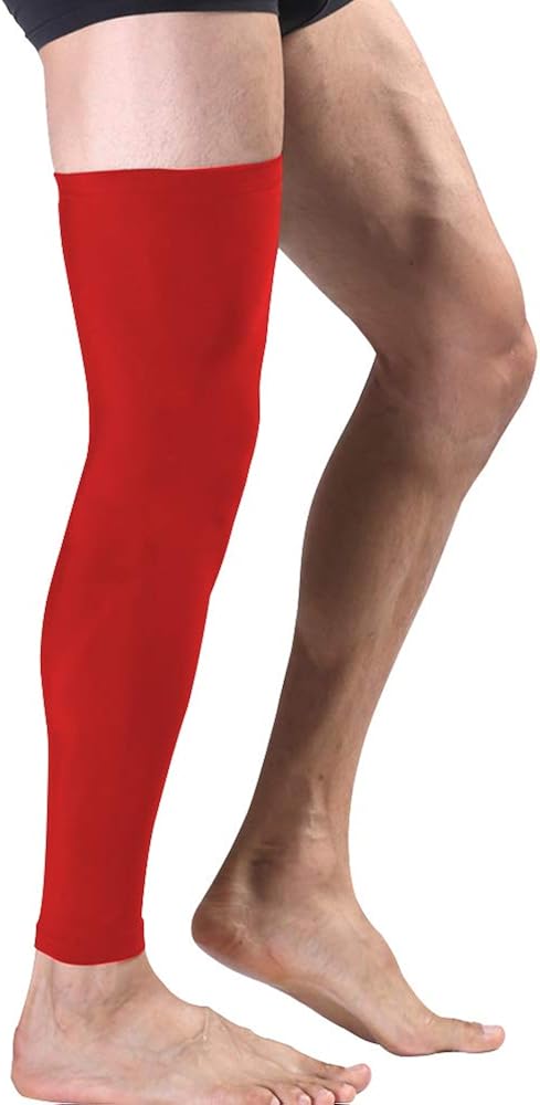 HuiYee Sports Compression UV Long Leg Sleeves for Running Basketball Football Cycling and Other Sports(3 Sizes, 1 Pair): Clothing