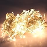 LEMONBEST Warm white 200 Led Light String Christmas Party Stage Wedding Fairy Lighting Show Rope lights 65.6ft 3000K