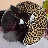LALEO Personality Leopard Print Retro Harley Open