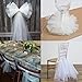 Tulle Roll Fabric Spool for Tutu, Wedding Party Decorations Table Skirts Gift Bow Craft 6 Inch x 100 Yards (300FT)-White