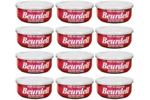 SAFECASTLE Beurdell French Salted Real Canned Butter 100% Natural Pasteurized Butter A real butter from France | Great For Hurricane Preparedness Emergency Survival Kit Great For Cooking, Baking Pack of 12