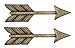 Creative Co-op Pewter Arrow Multi-use Handle, 4.5x2.5-Inches, Set of 2