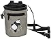 AMC Climbing Chalk Bag w/ Panda Embroidery/Front Pocket/Belt, Grey, 7