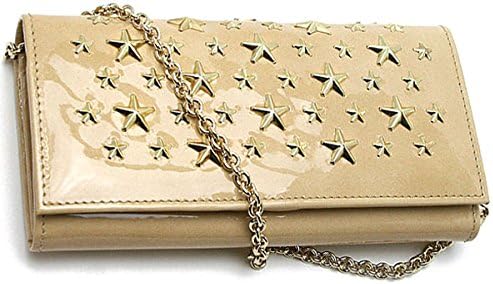 Amazon ジミーチュウ Jimmy Choo Star Studs スタースタッズ チェーン付き 二つ折り長財布nude Gold ヌードベージュ ゴールドnikita Par 968 並行輸入品 Jimmy Choo ジミーチュウ 財布