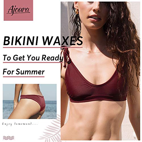 Waxing Kit, Ajoura Digital Wax Warmer Hair Removal Kit With 14oz Hard Wax Beads, Moisturizing Wax Kit Coarse Hair Removal Specific for Brazilian, Bikini, Eyebrow, Legs, Underarms, Face